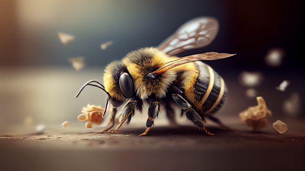 Roczne dziecko pszczoly