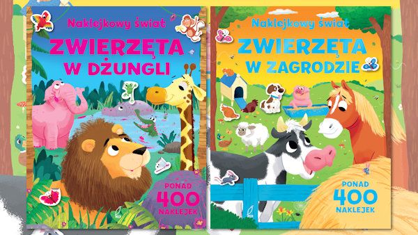 Naklejkowy swiat kon